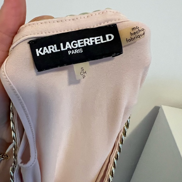 Karl Lagerfeld Elegant Pink Sleeveless Top - Picture 2 of 6